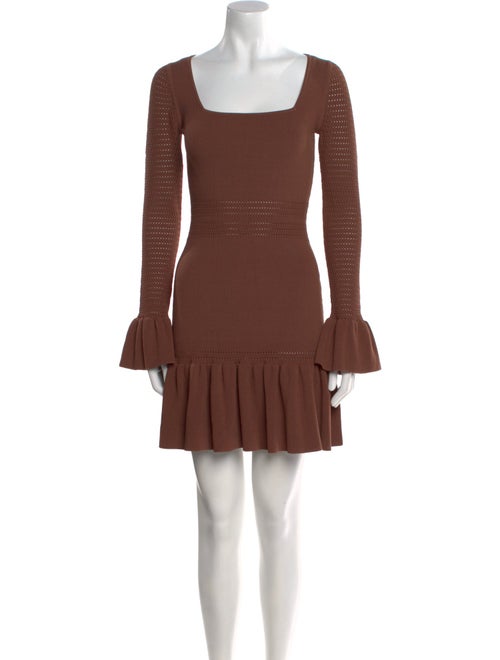 Herve Leger Square Neckline Mini Dress