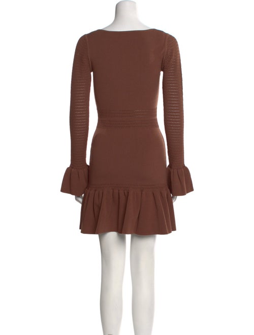 Herve Leger Square Neckline Mini Dress