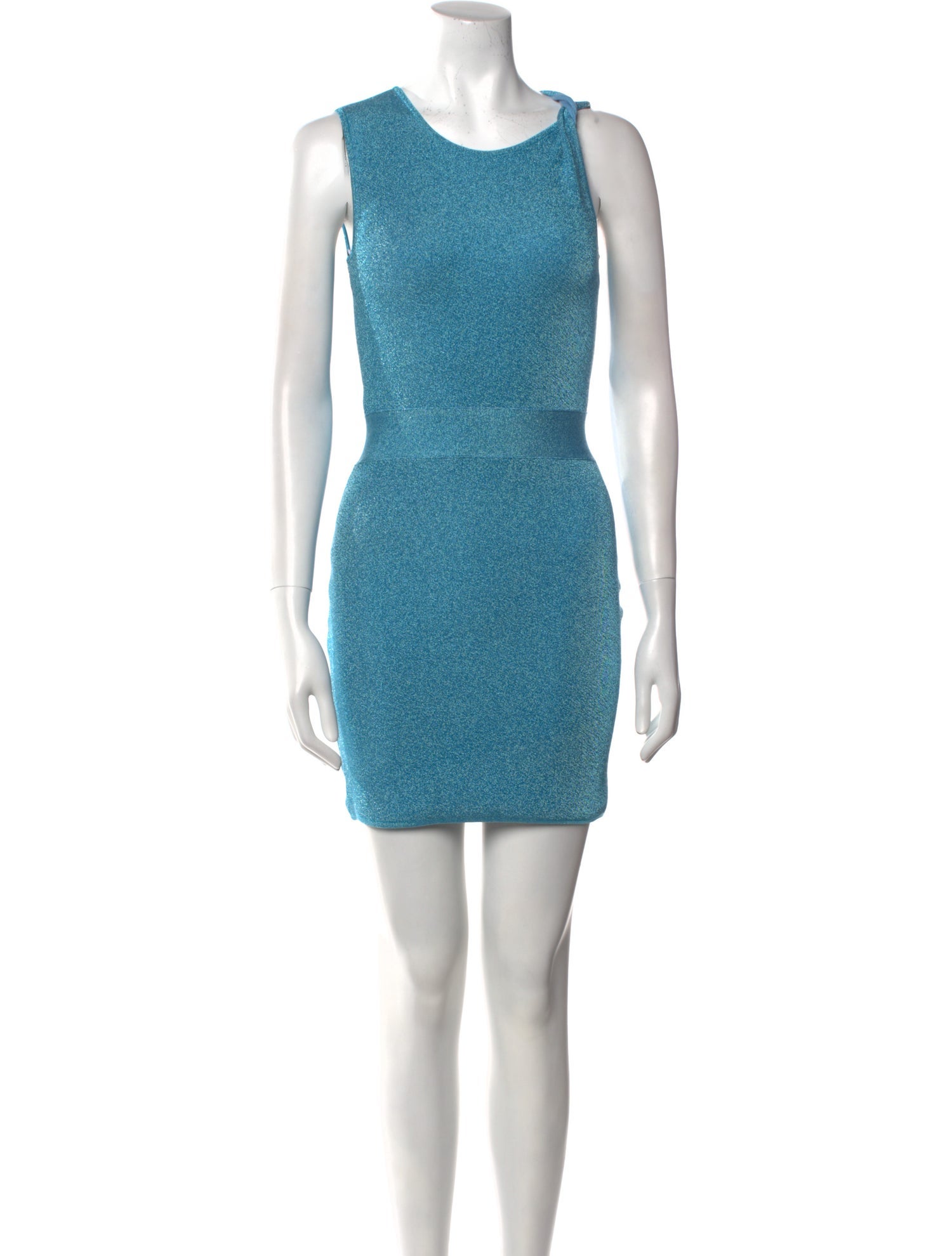 Herve Leger Scoop Neck Mini Dress