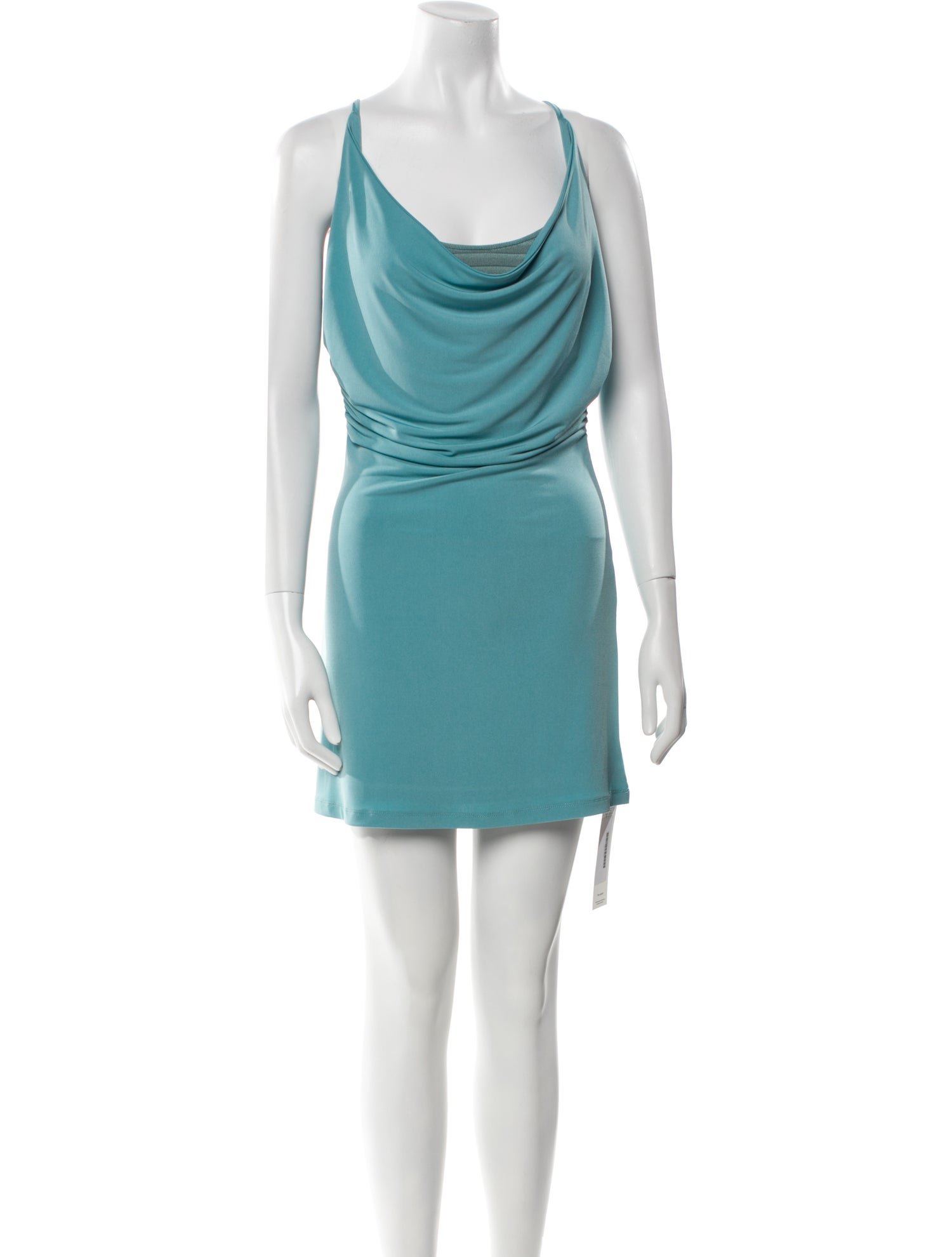 Herve Leger Cowl Neck Mini Dress