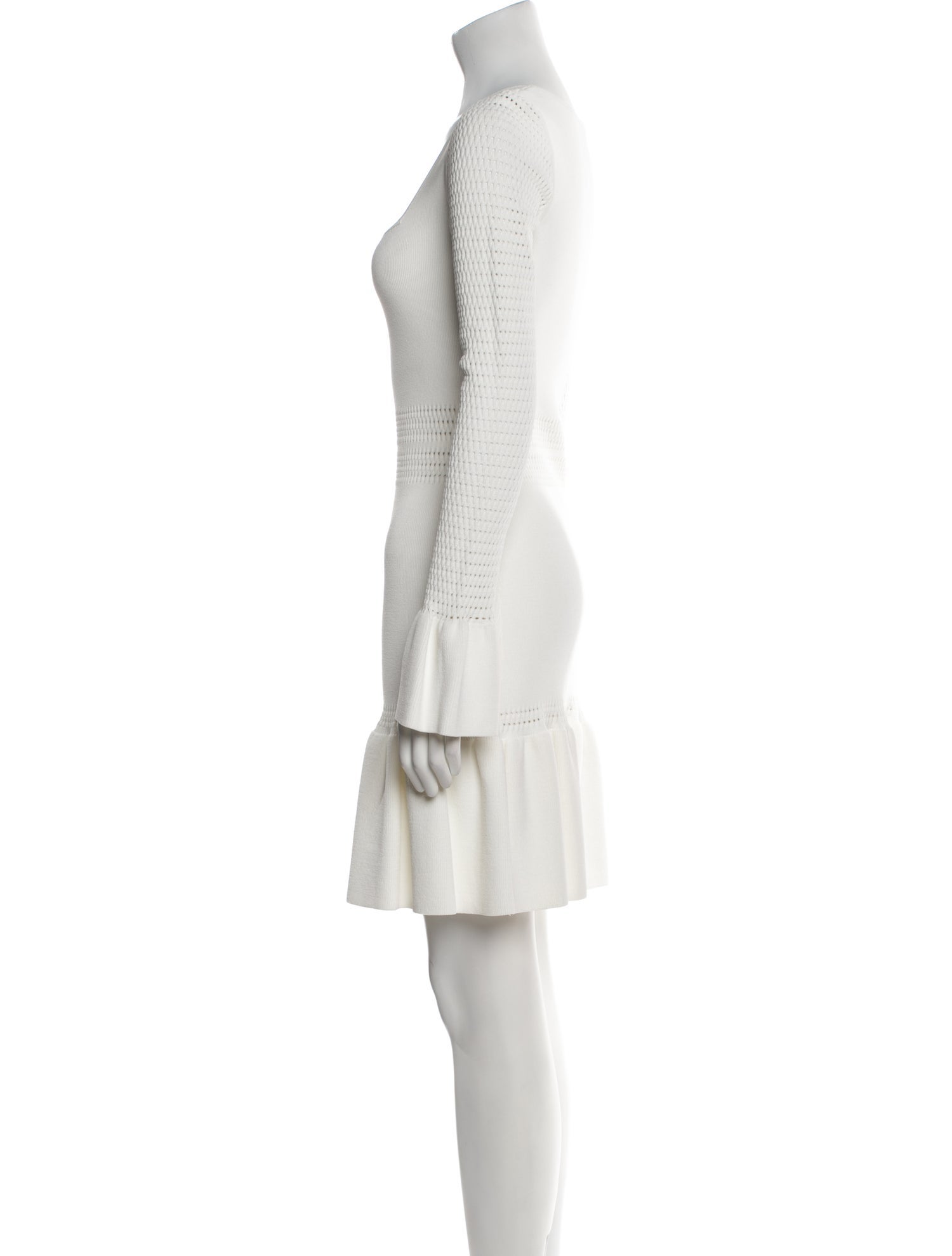 Herve Leger Square Neckline Mini Dress