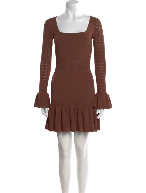 Herve Leger Square Neckline Mini Dress