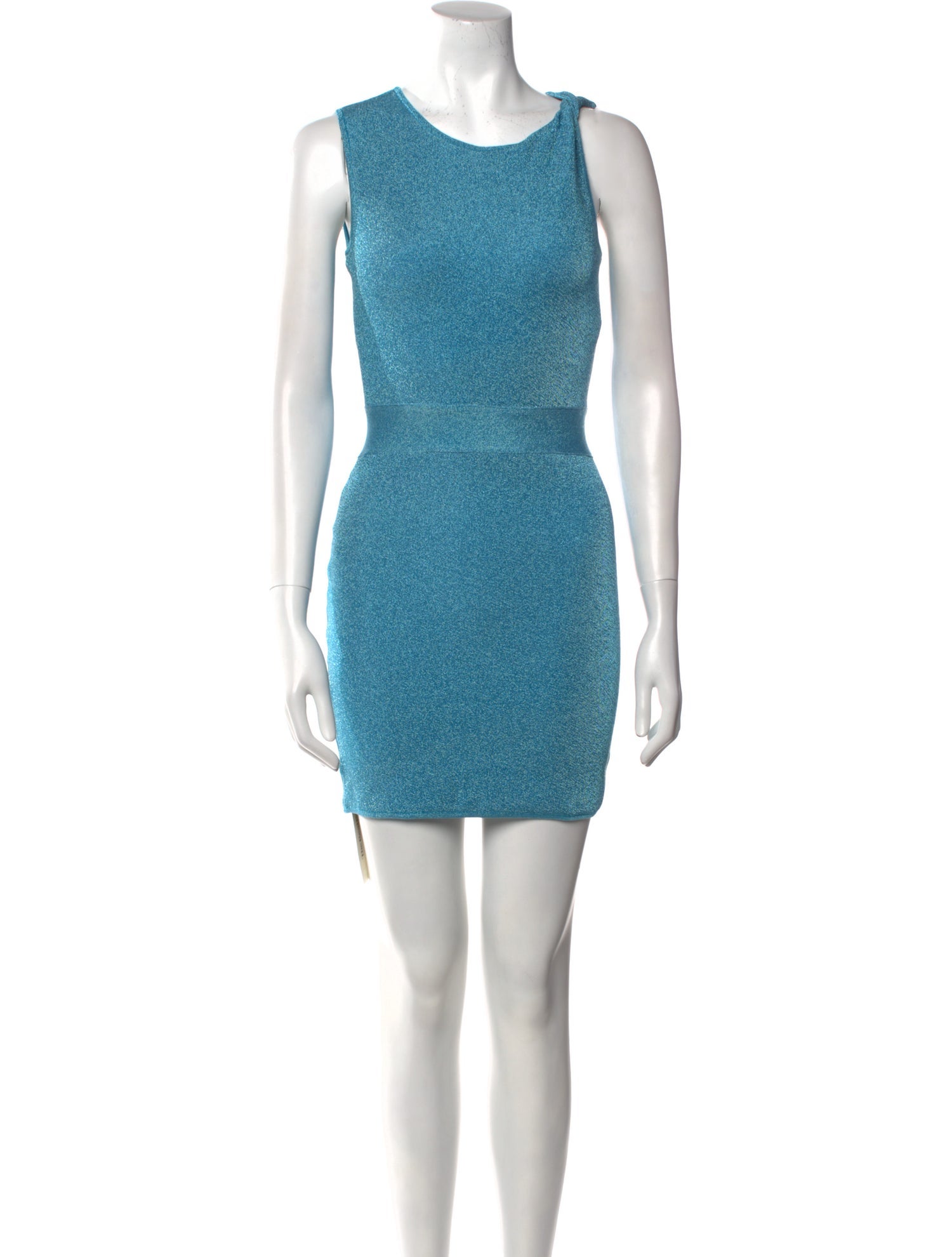 Herve Leger Scoop Neck Mini Dress