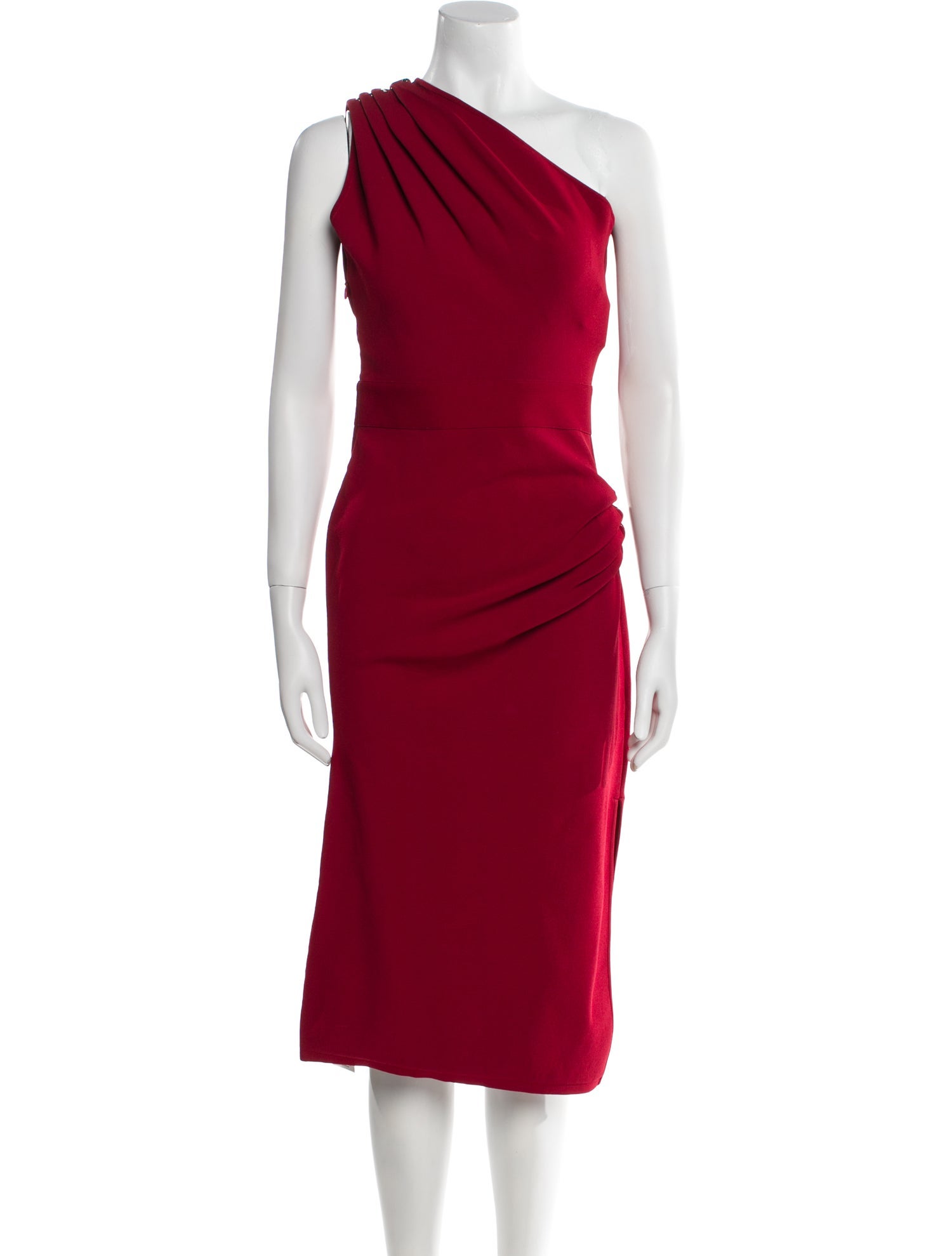 Herve Leger One-Shoulder Midi Length Dress