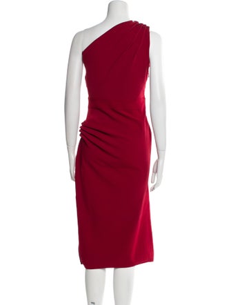Herve Leger One-Shoulder Midi Length Dress