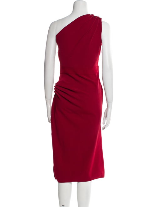 Herve Leger One-Shoulder Midi Length Dress