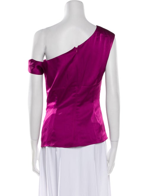 Herve Leger Asymmetrical Short Sleeve Top