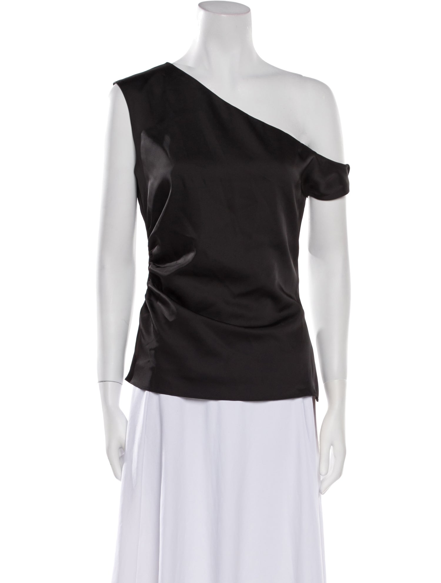 Herve Leger Asymmetrical Short Sleeve Top