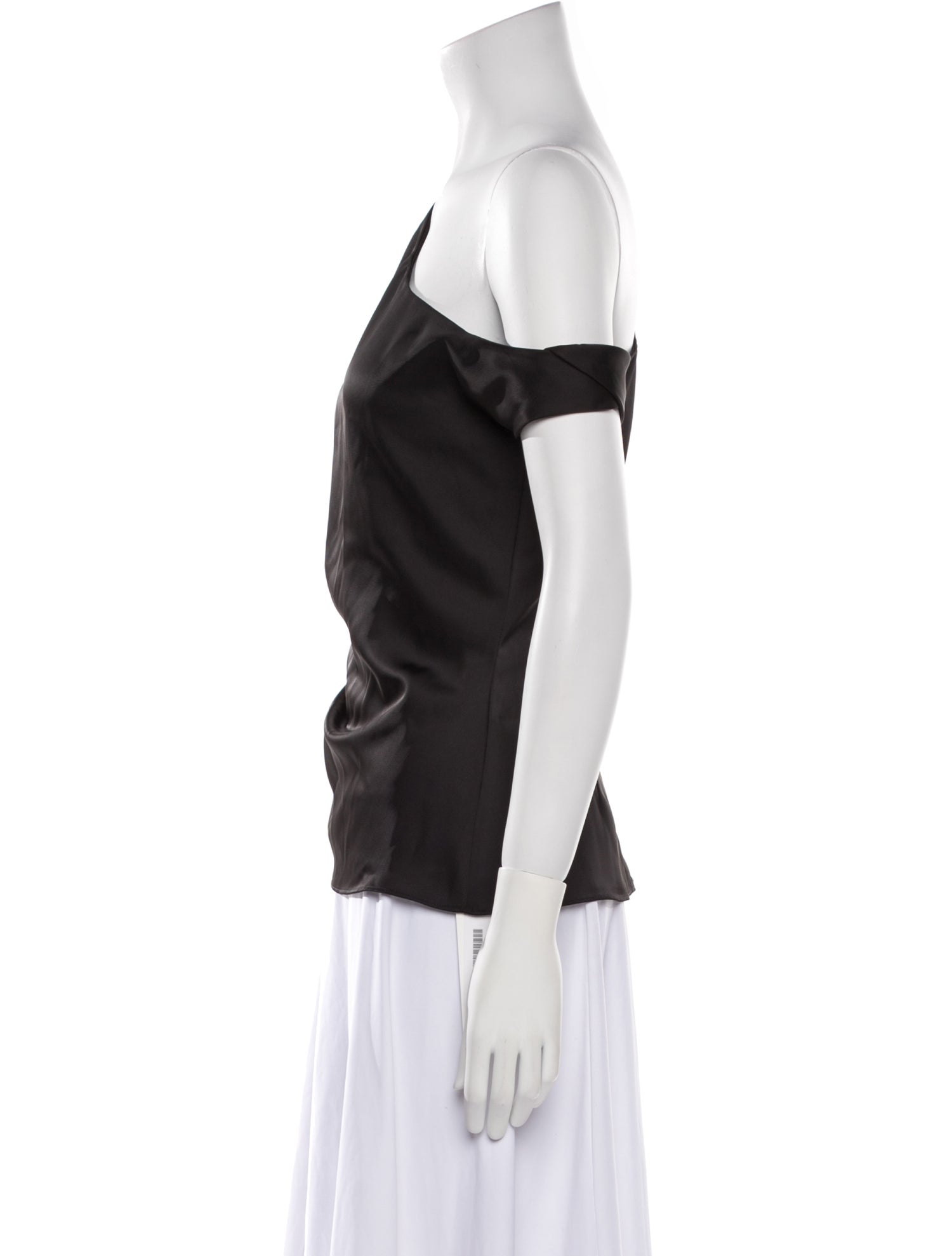 Herve Leger Asymmetrical Short Sleeve Top