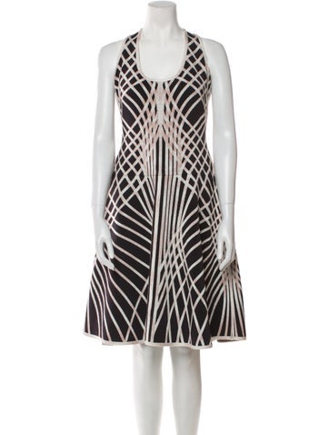 Herve Leger Dresses Printed Knee-Length Dress L