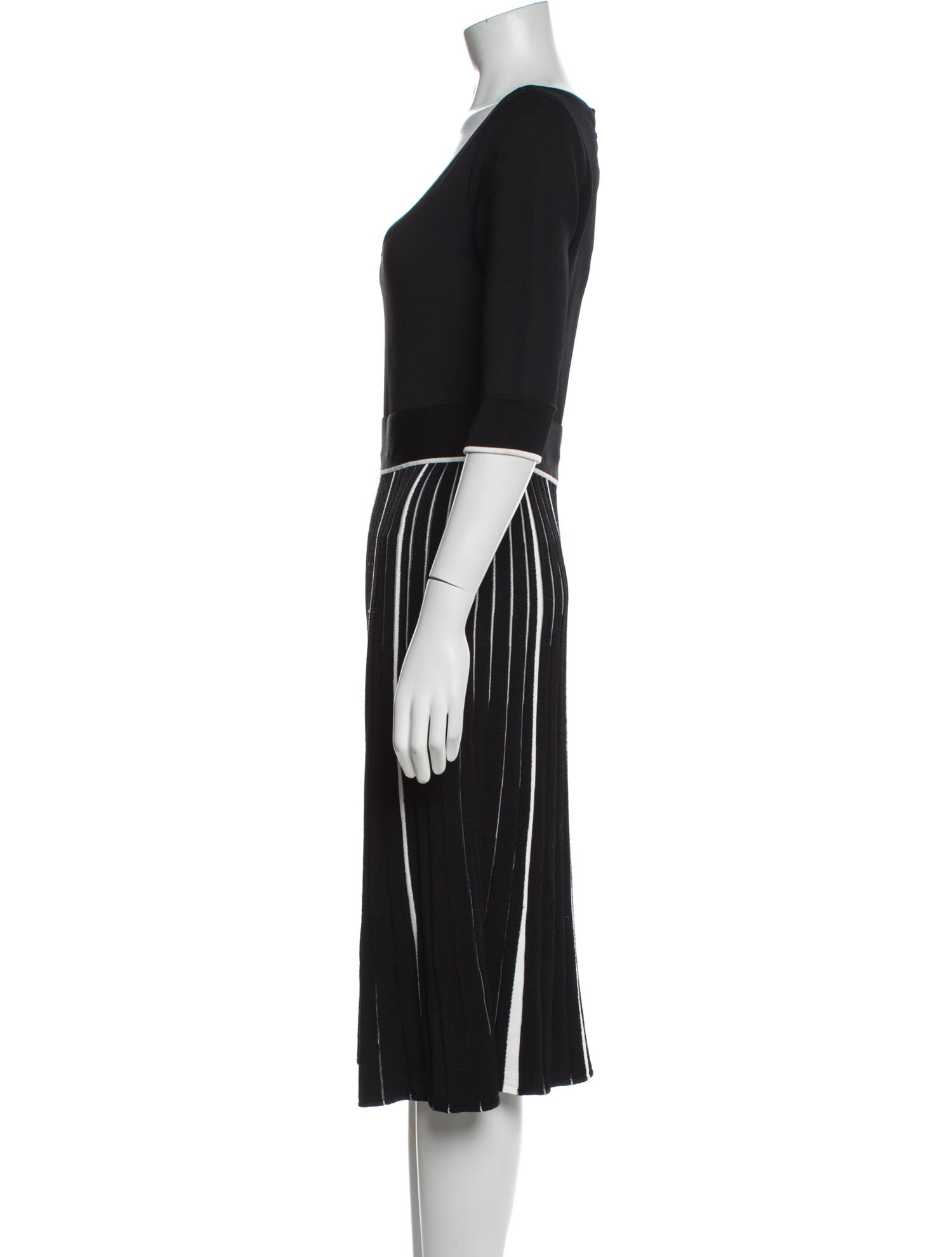 Herve Leger Striped Midi Length Dress w/ Tags