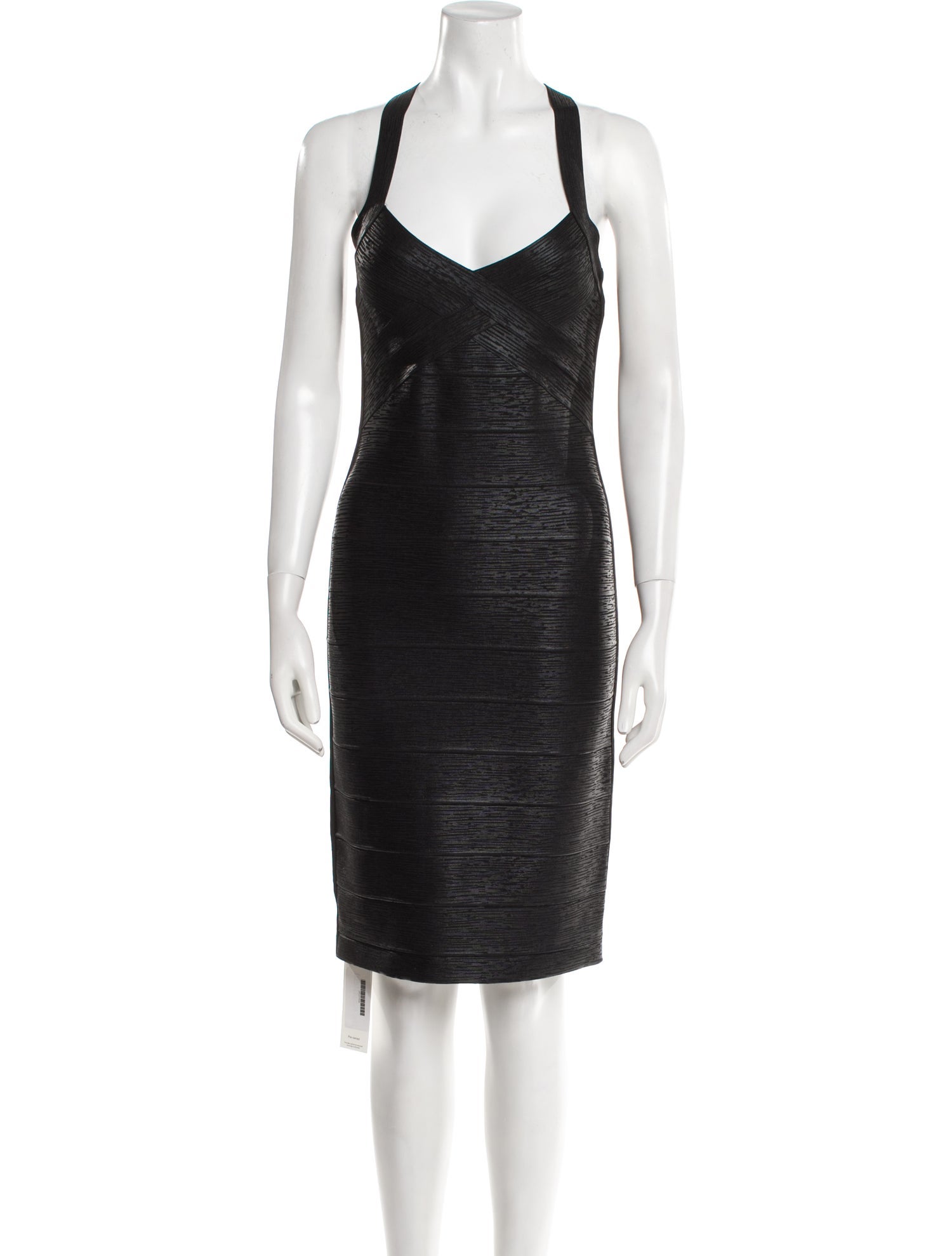 Herve Leger V-Neck Mini Dress w/ Tags