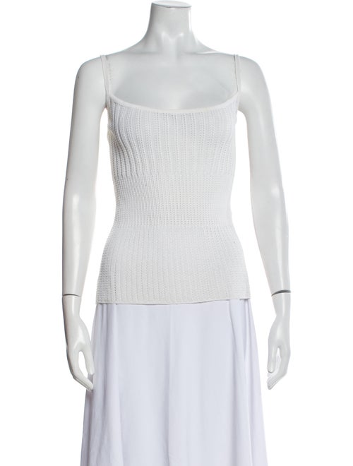 Herve Leger Square Neckline Sleeveless Top