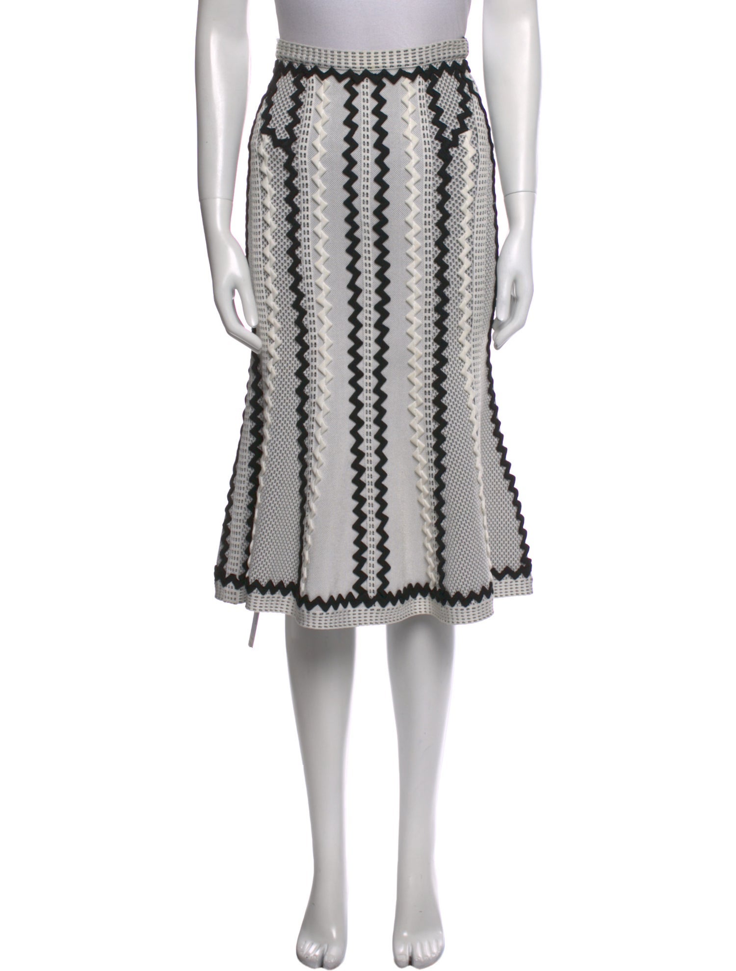 Herve Leger Printed Knee-Length Skirt