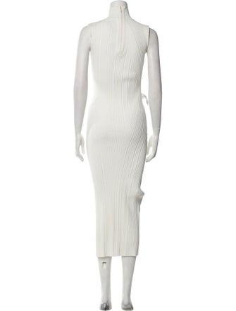 Herve Leger Mock Neck Long Dress