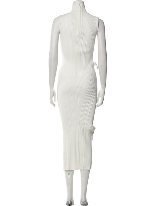 Herve Leger Mock Neck Long Dress