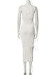 Herve Leger Mock Neck Long Dress