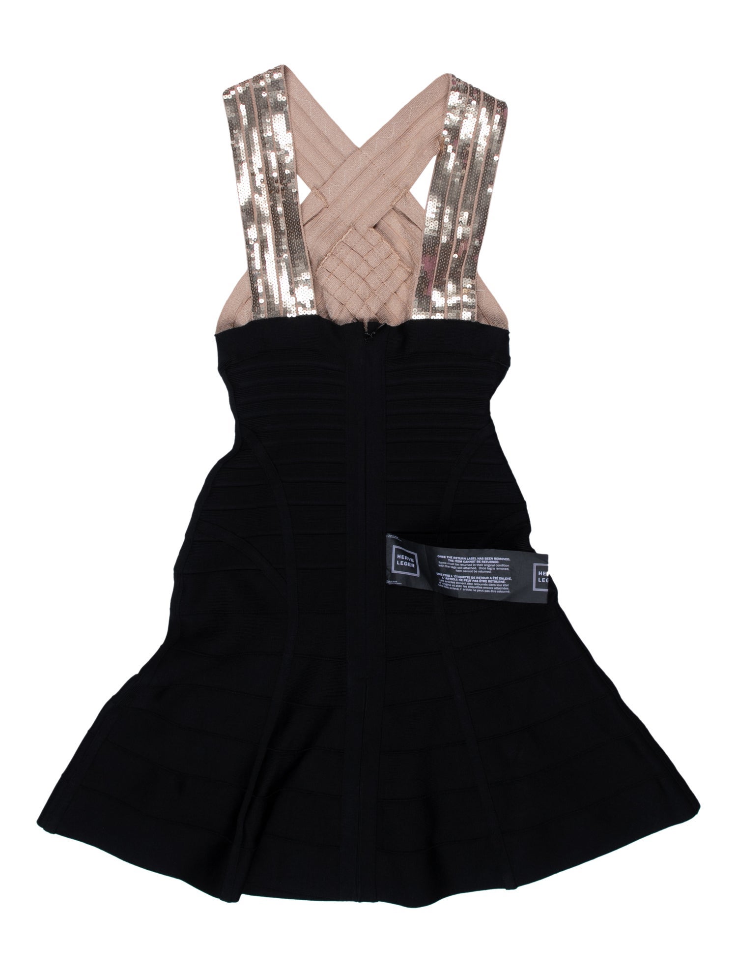 Herve Leger Colorblock Pattern Mini Dress w/ Tags