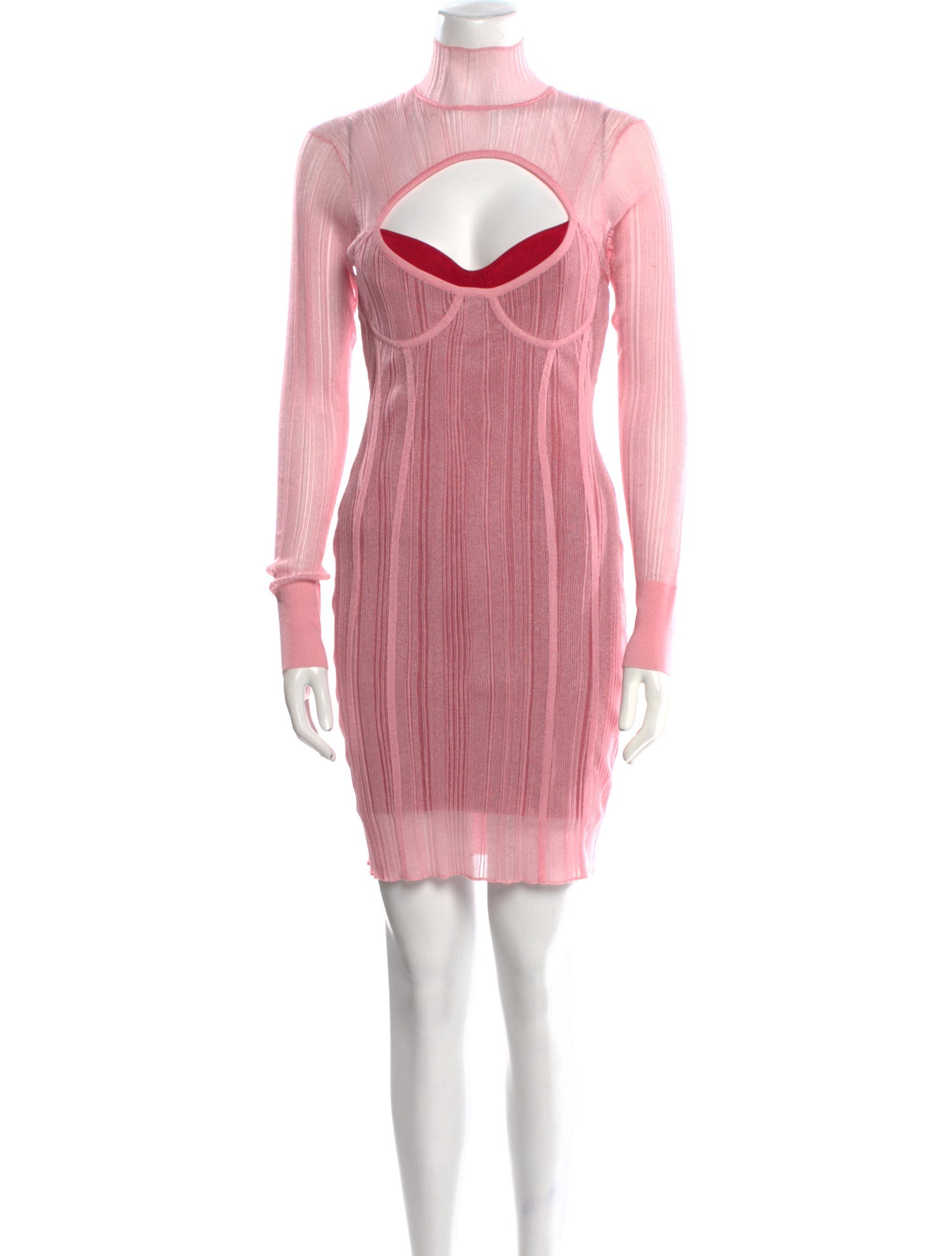 Herve Leger Turtleneck Mini Dress