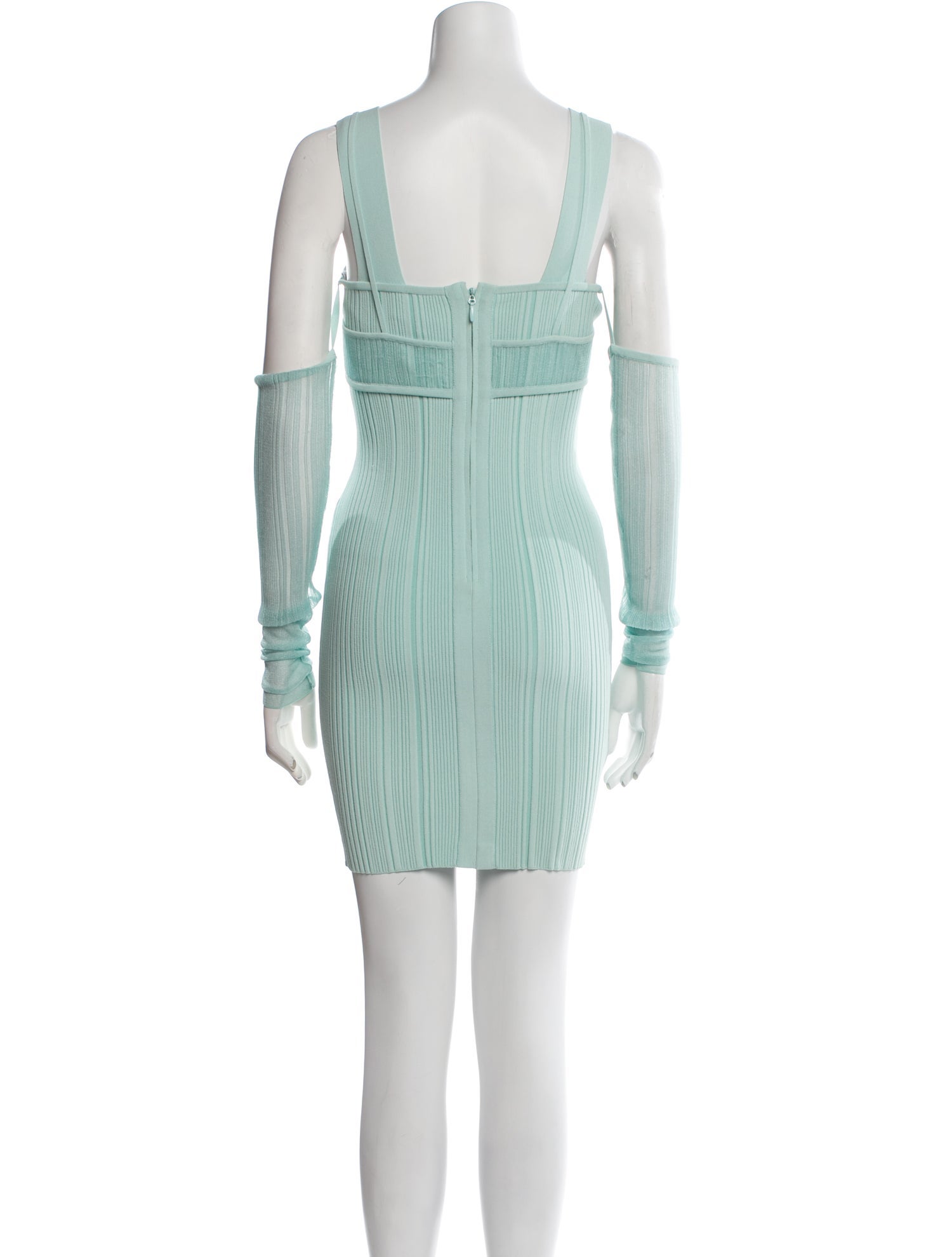 Herve Leger Square Neckline Mini Dress