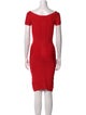 Herve Leger Scoop Neck Mini Dress
