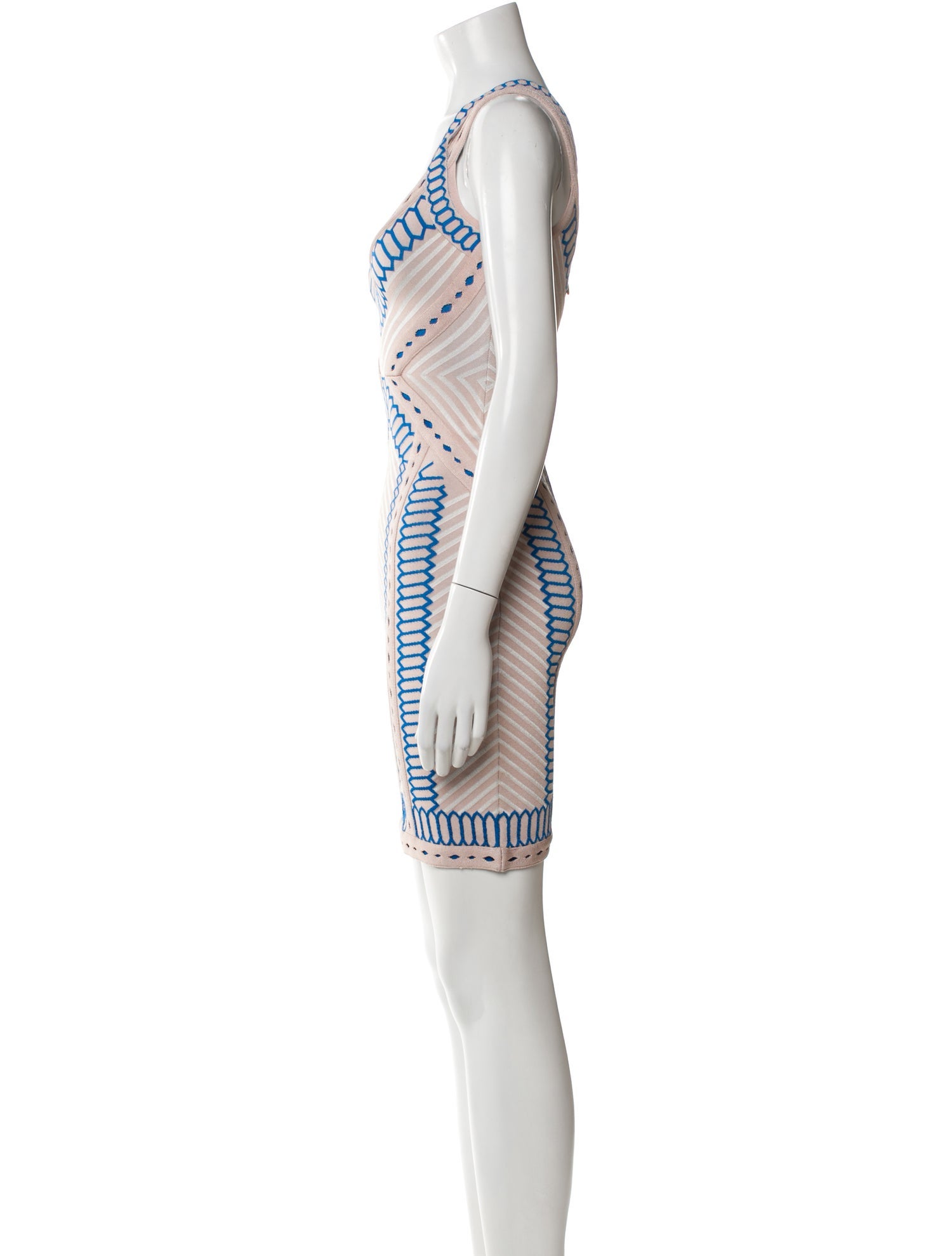 Herve Leger Printed Mini Dress