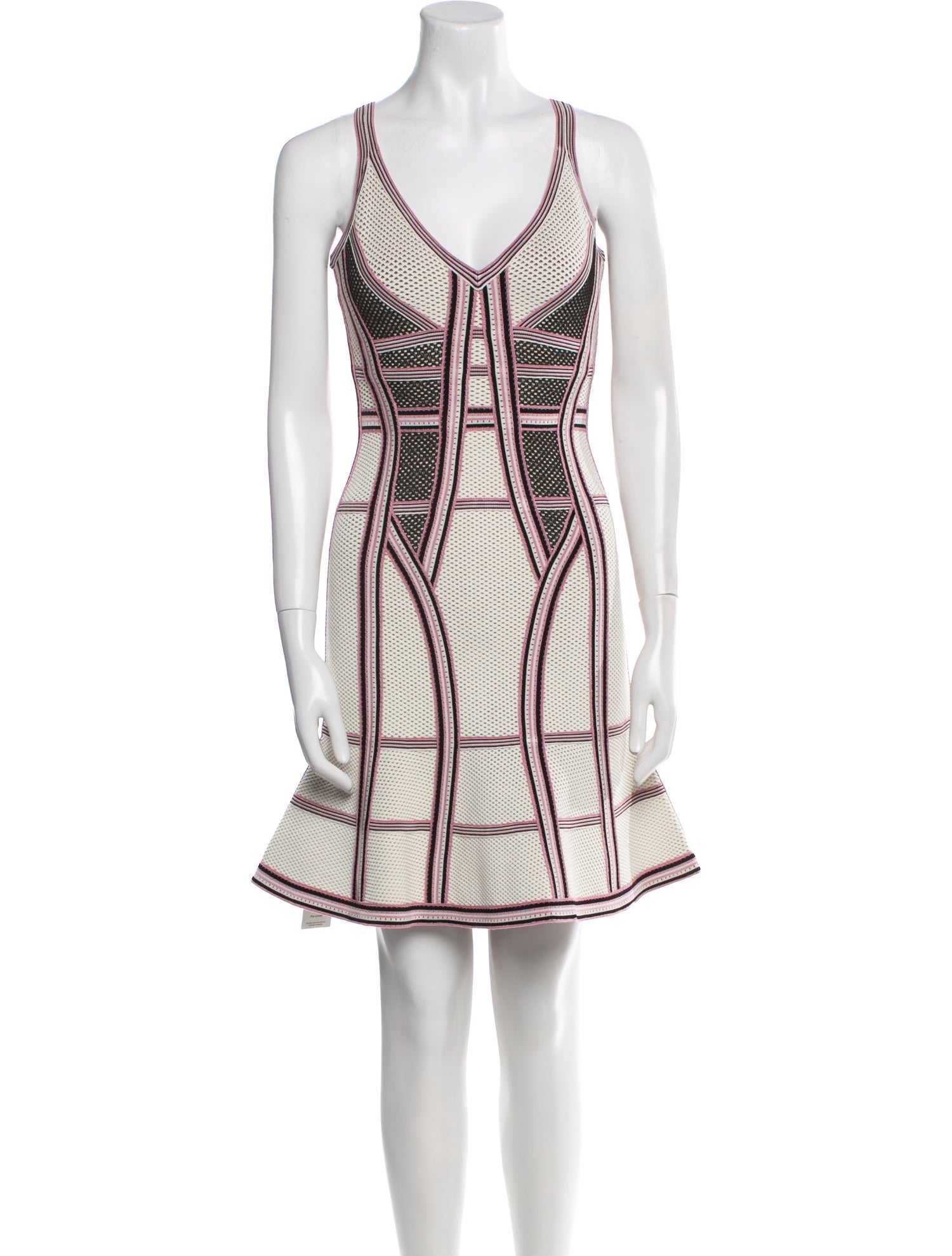 Herve Leger Printed Mini Dress