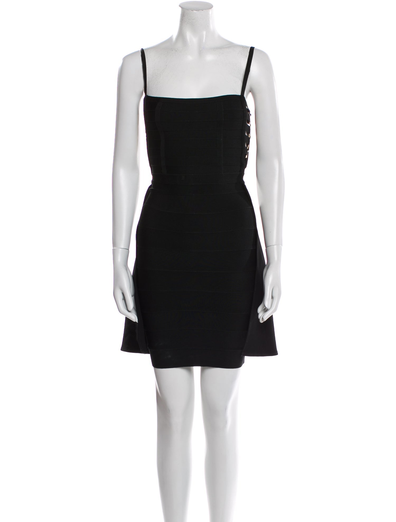 Herve Leger Square Neckline Mini Dress