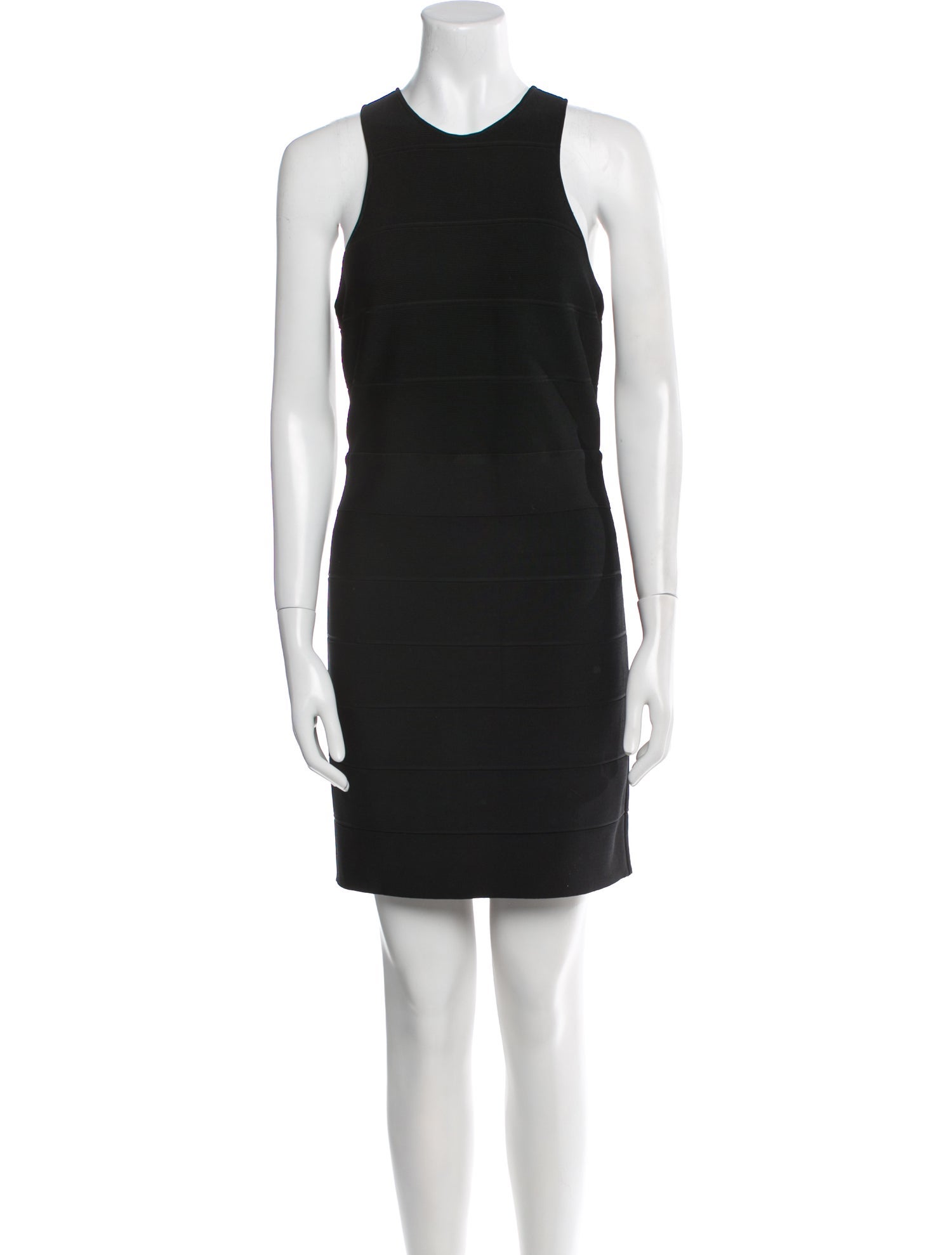 Herve Leger Crew Neck Mini Dress