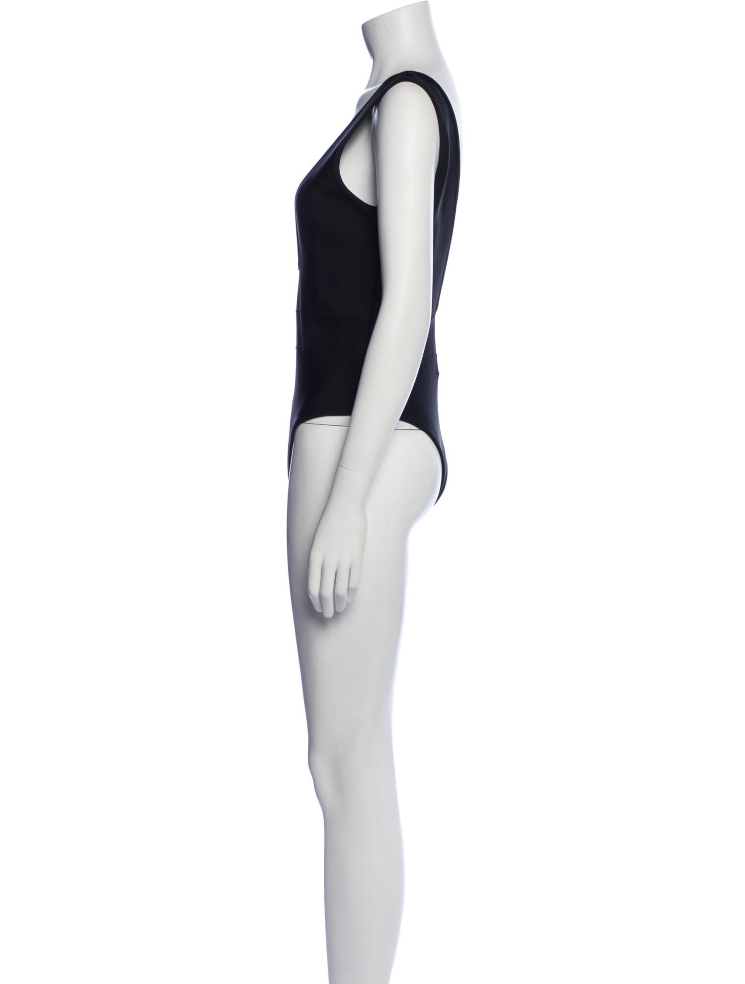 Herve Leger V-Neck Sleeveless Bodysuit