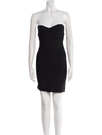 Herve Leger Strapless Mini Dress