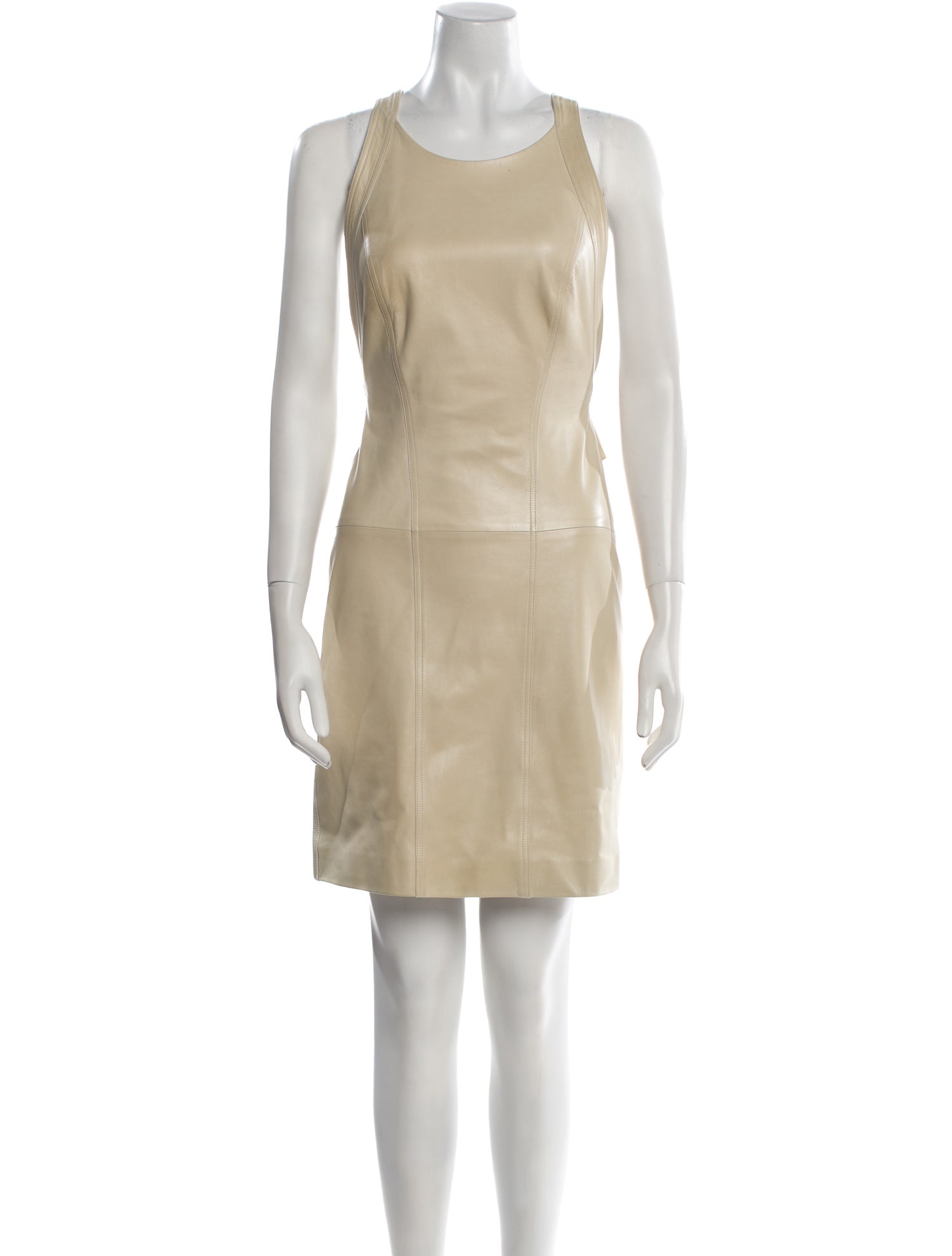 Herve Leger Leather Mini Dress