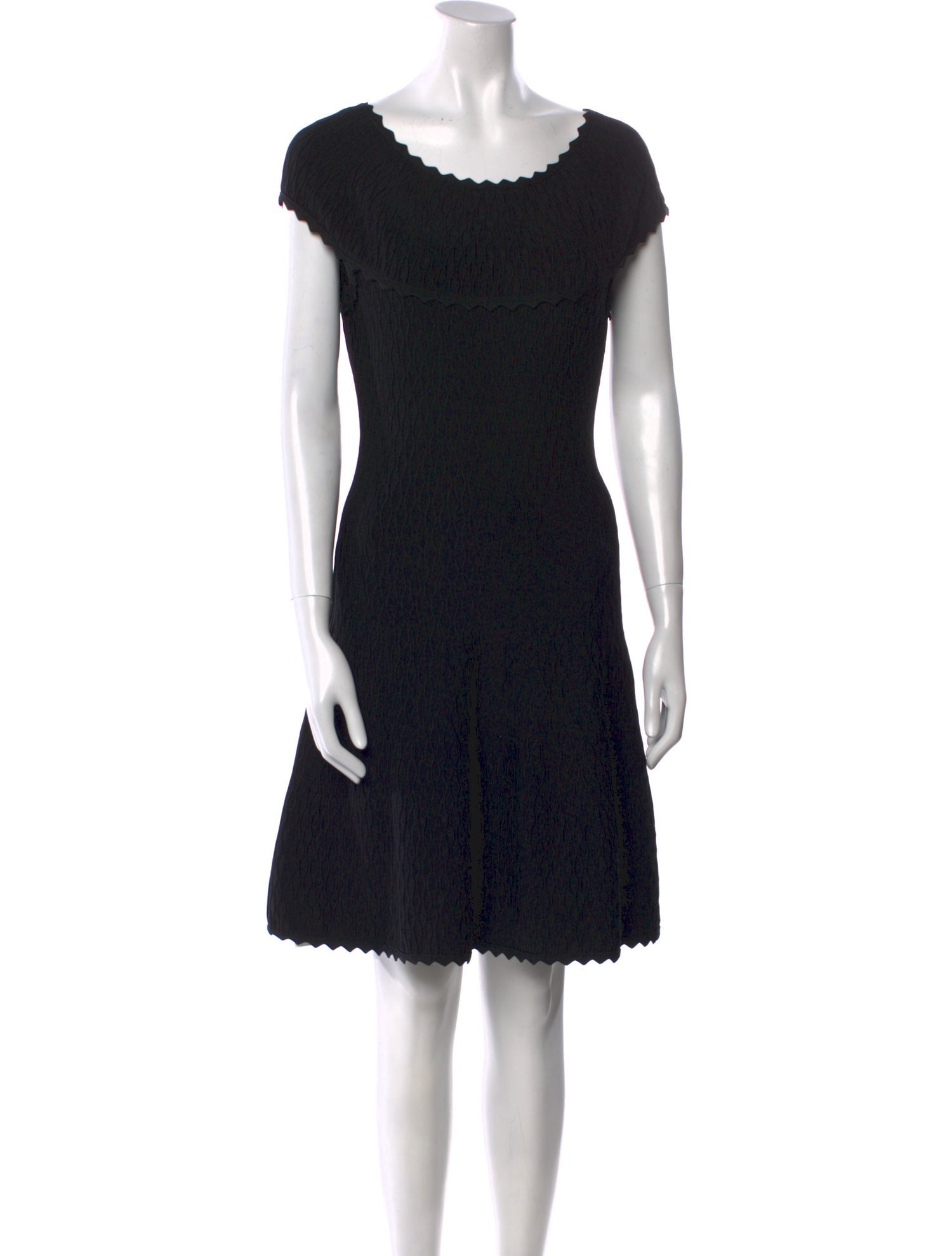 Herve Leger Scoop Neck Mini Dress