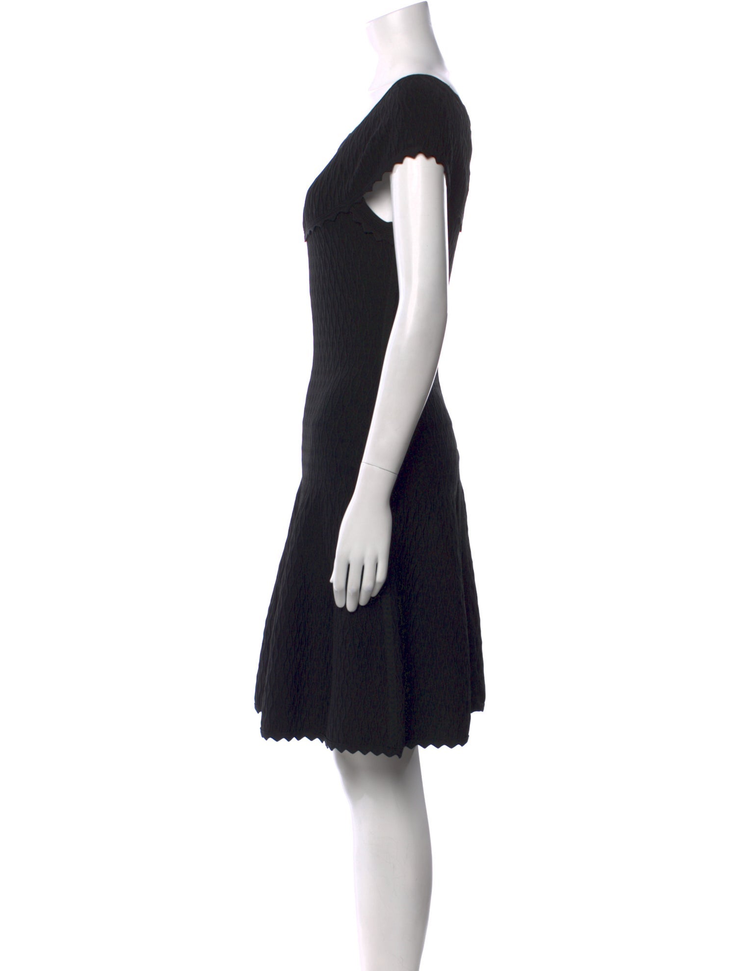 Herve Leger Scoop Neck Mini Dress