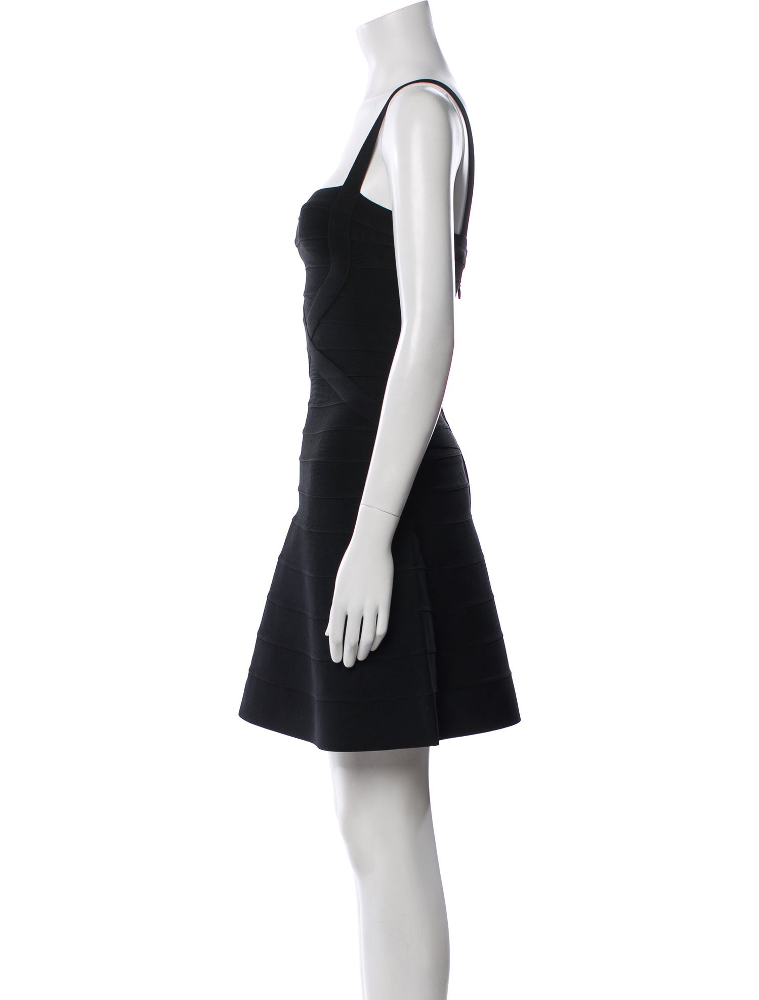 Herve Leger Square Neckline Mini Dress