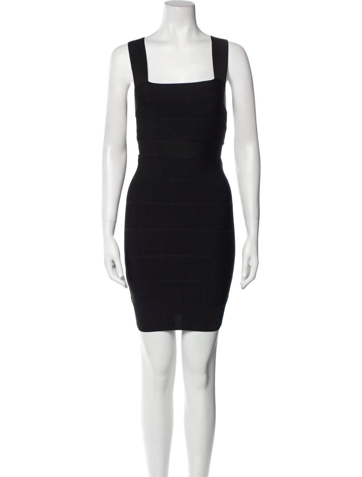 Herve Leger Square Neckline Mini Dress