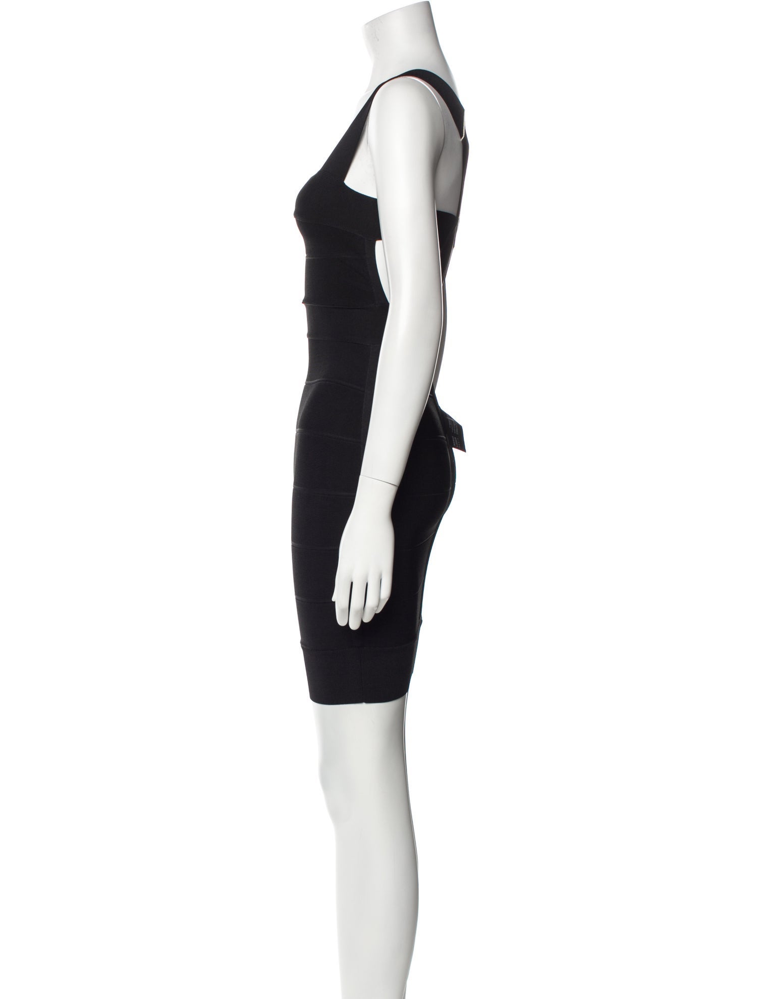 Herve Leger Square Neckline Mini Dress