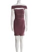 Herve Leger Off-The-Shoulder Mini Dress
