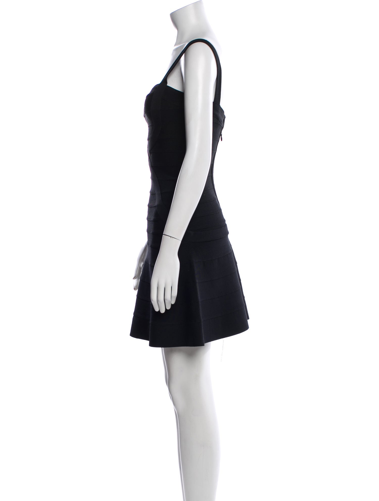 Herve Leger Square Neckline Mini Dress