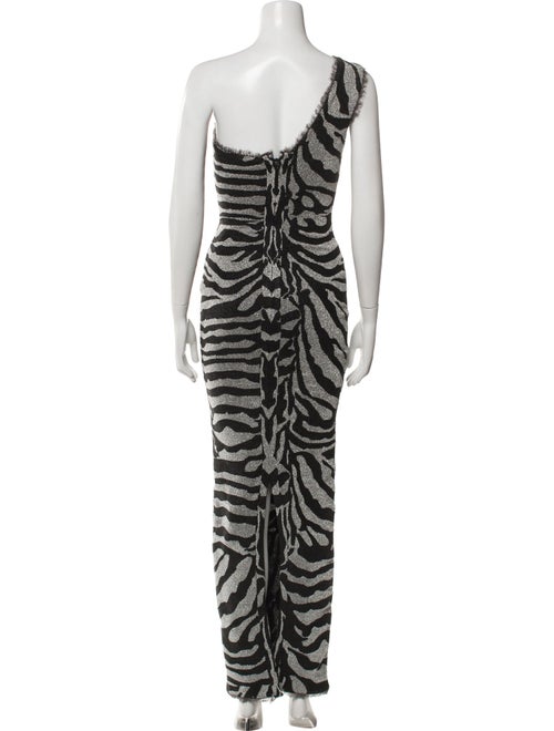 Herve Leger Animal Print Long Dress