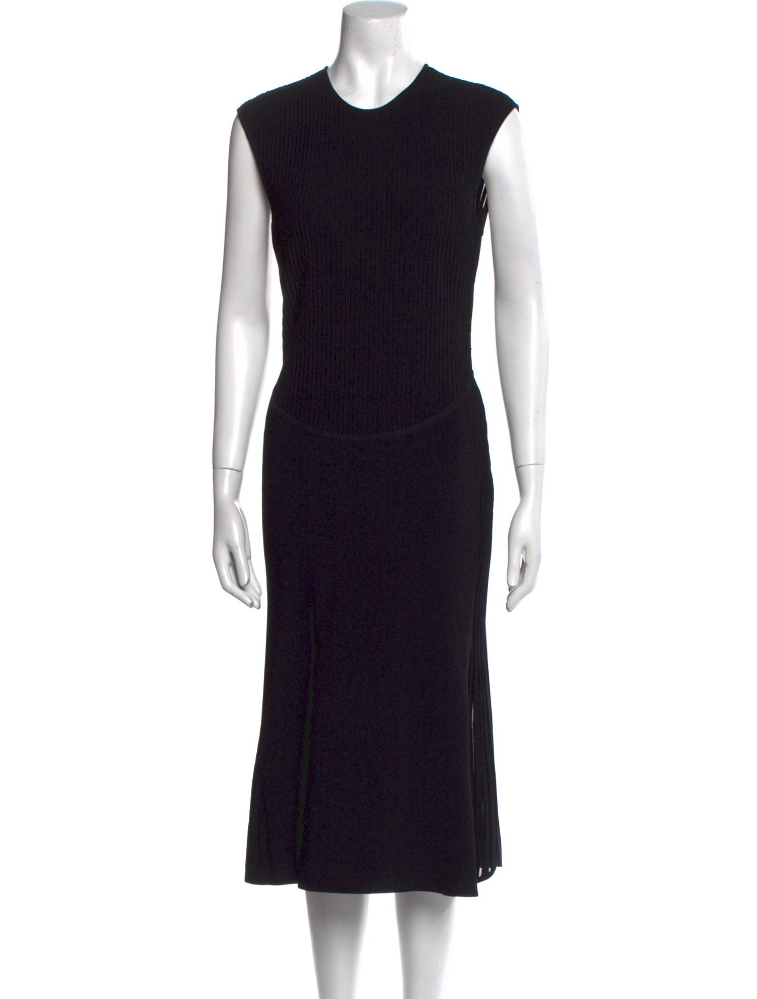 Herve Leger Crew Neck Midi Length Dress