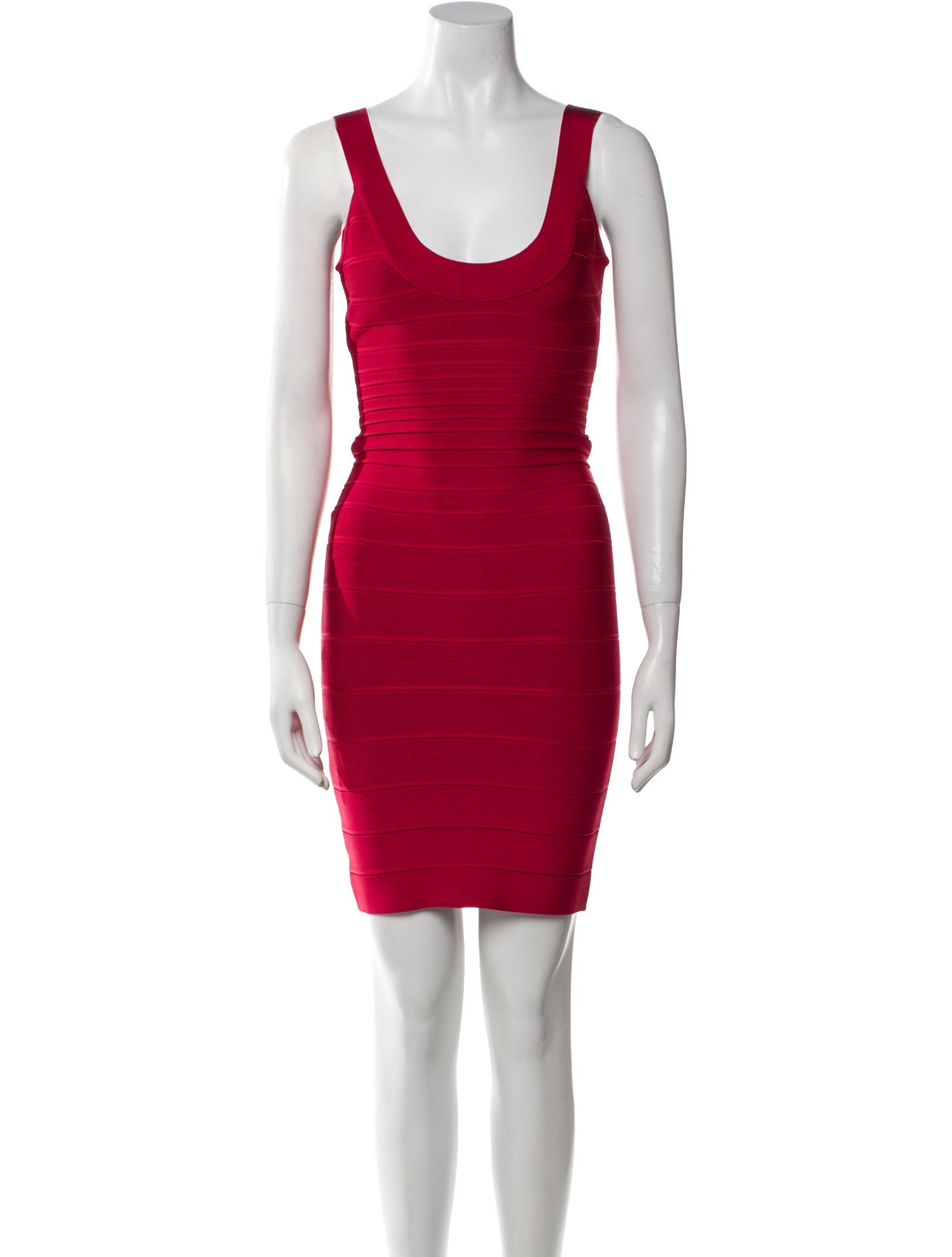Herve Leger Scoop Neck Mini Dress w/ Tags