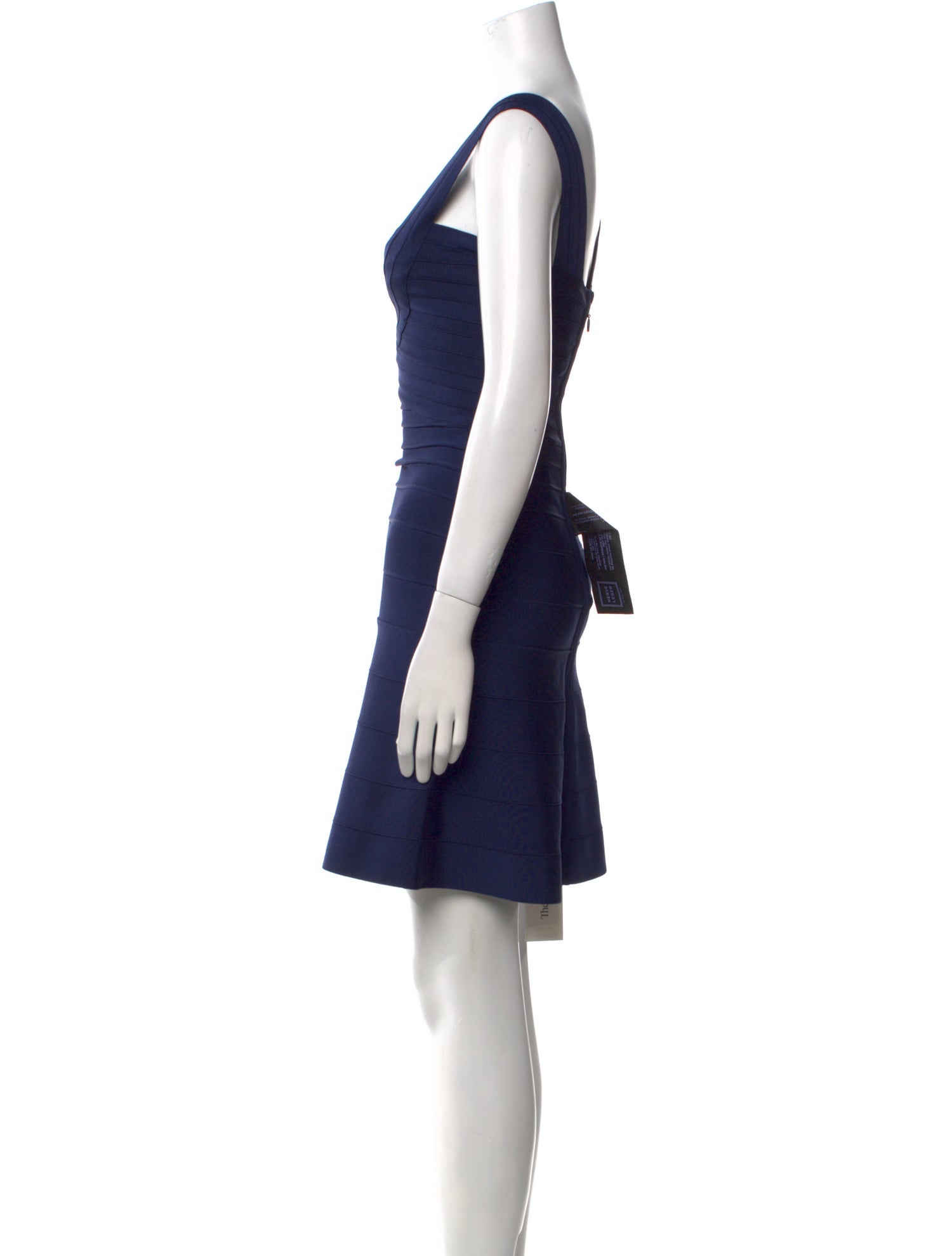 Herve Leger Square Neckline Mini Dress w/ Tags