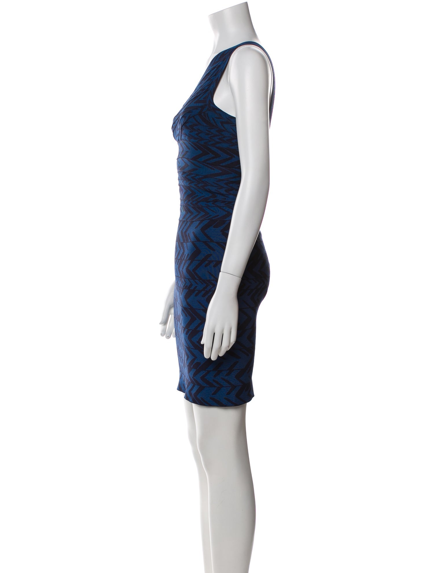 Herve Leger Printed Mini Dress