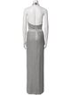 Herve Leger Mock Neck Long Dress