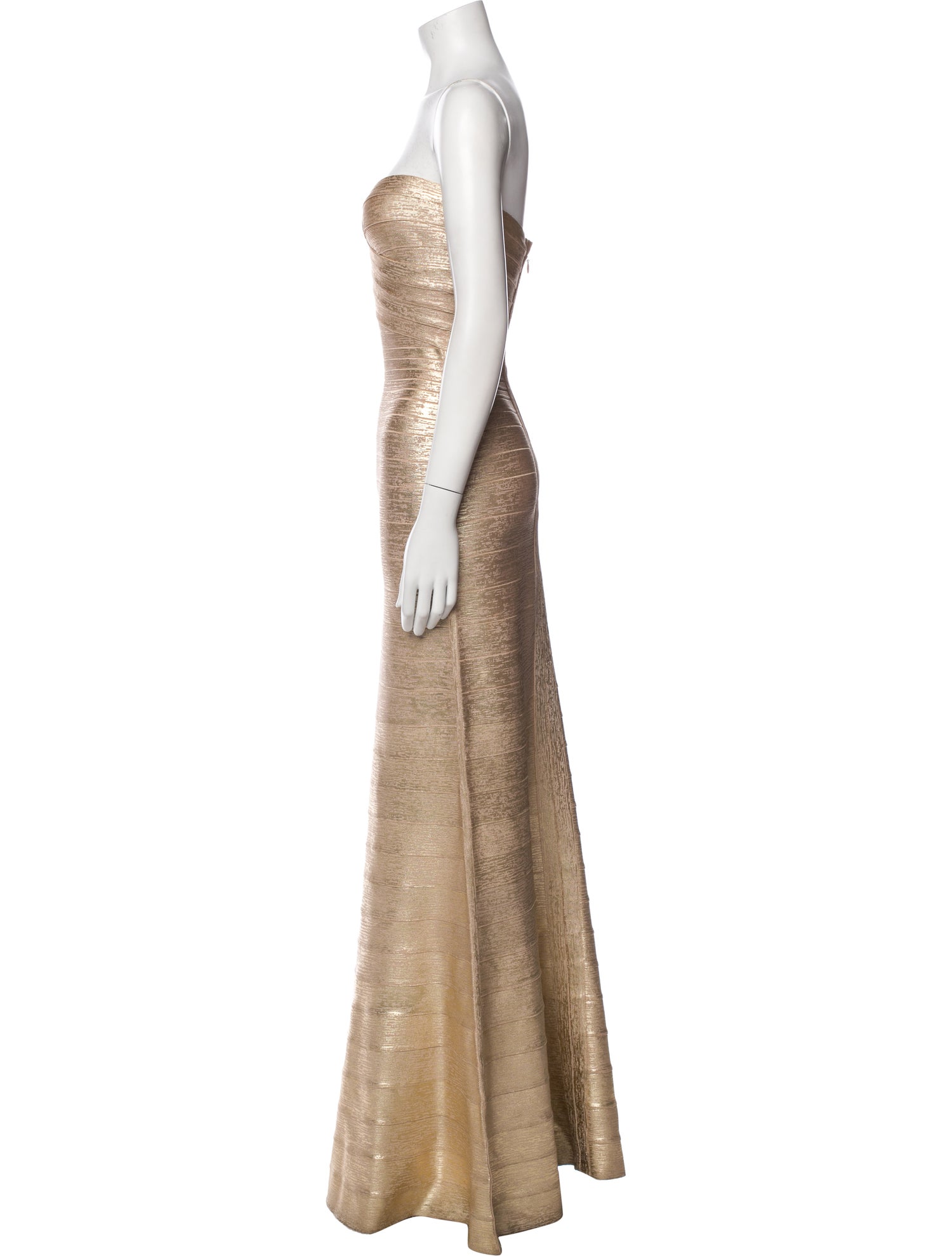 Herve Leger Strapless Long Dress