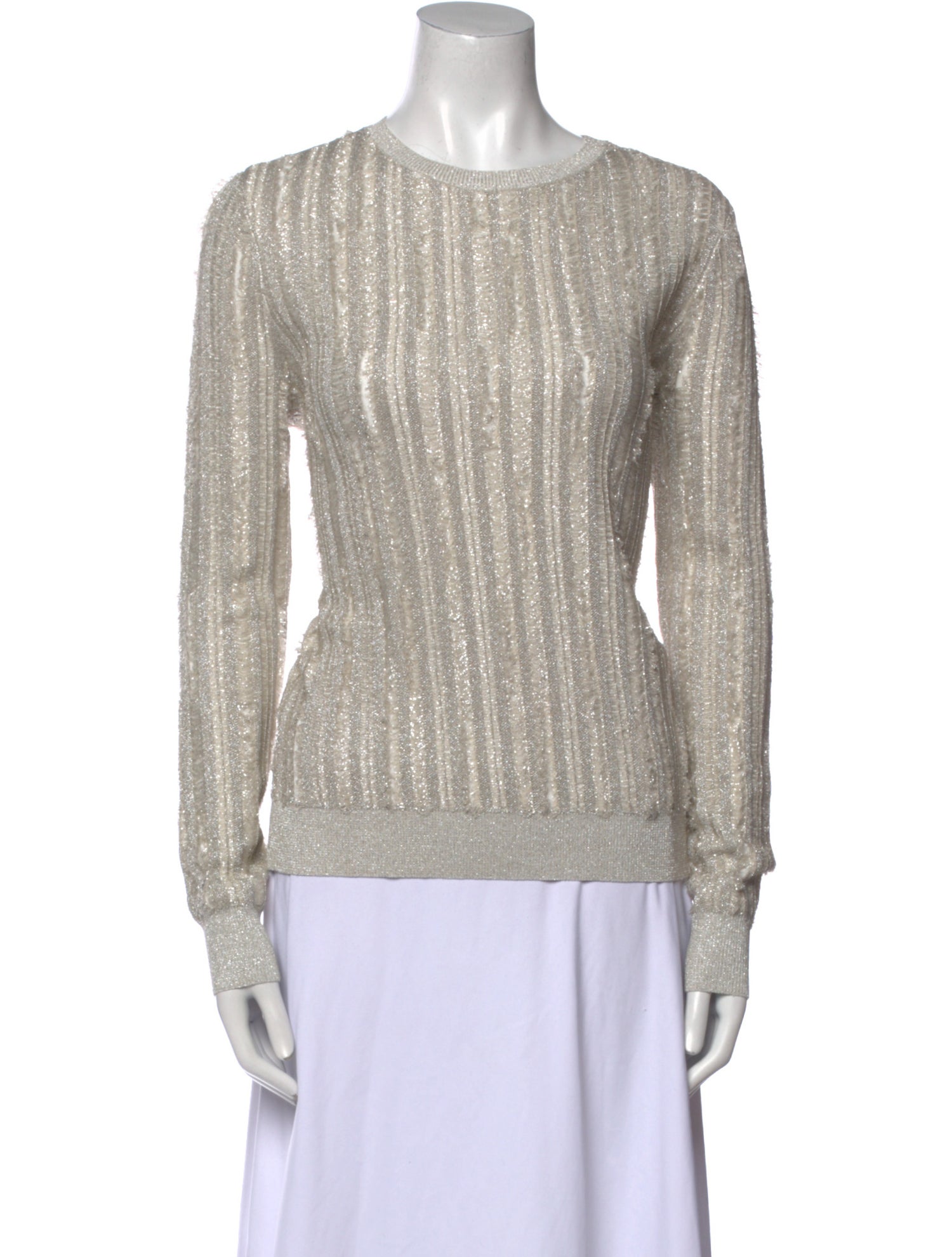 Herve Leger Bateau Neckline Long Sleeve Top