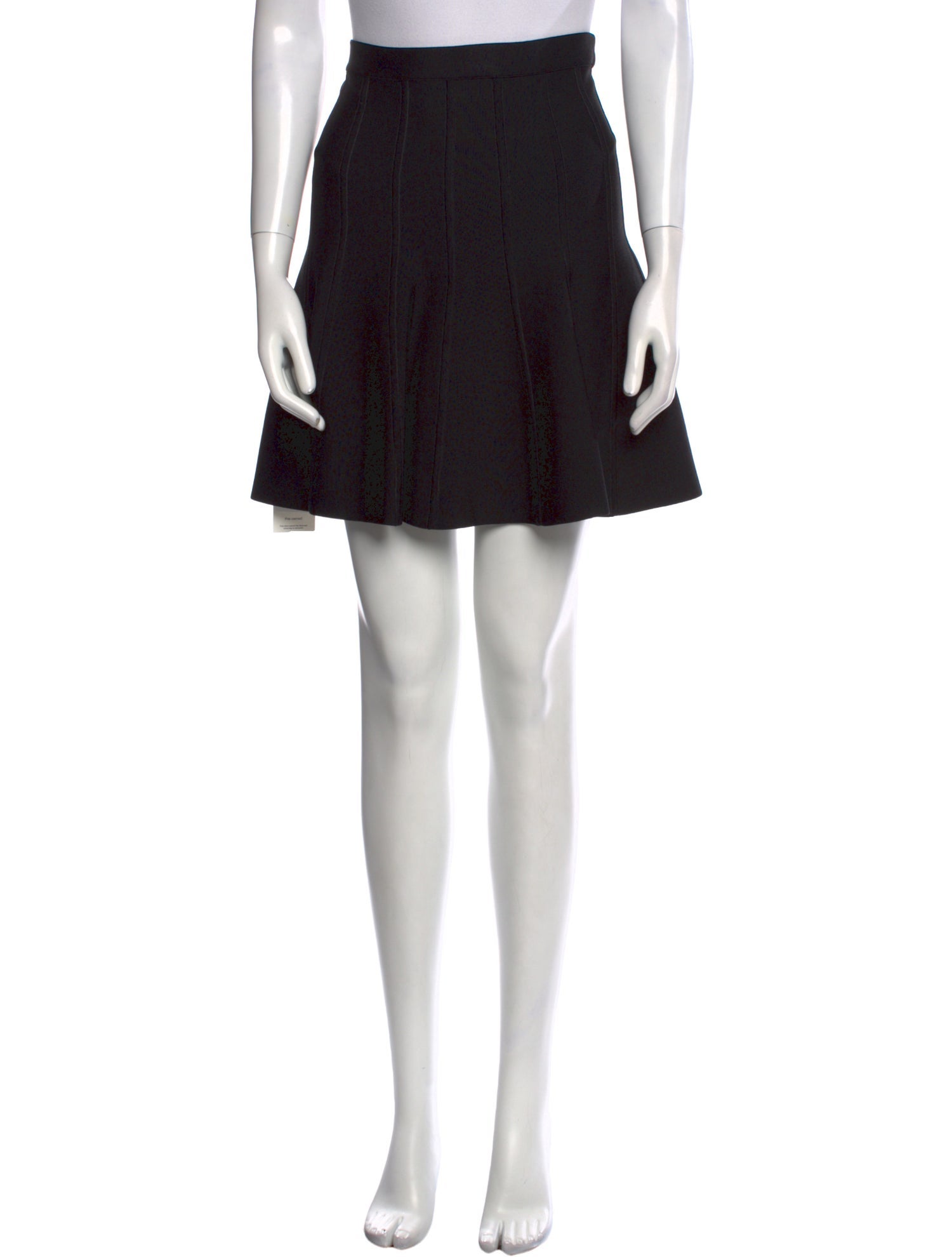 Herve Leger Pleated Accents Mini Skirt