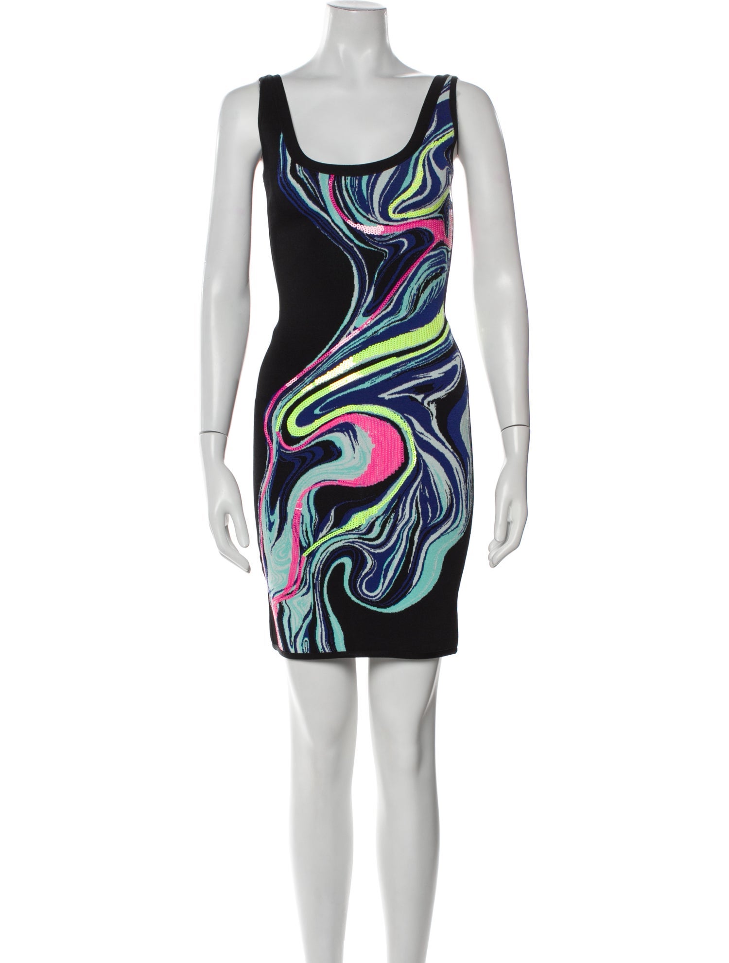 Herve Leger Printed Mini Dress