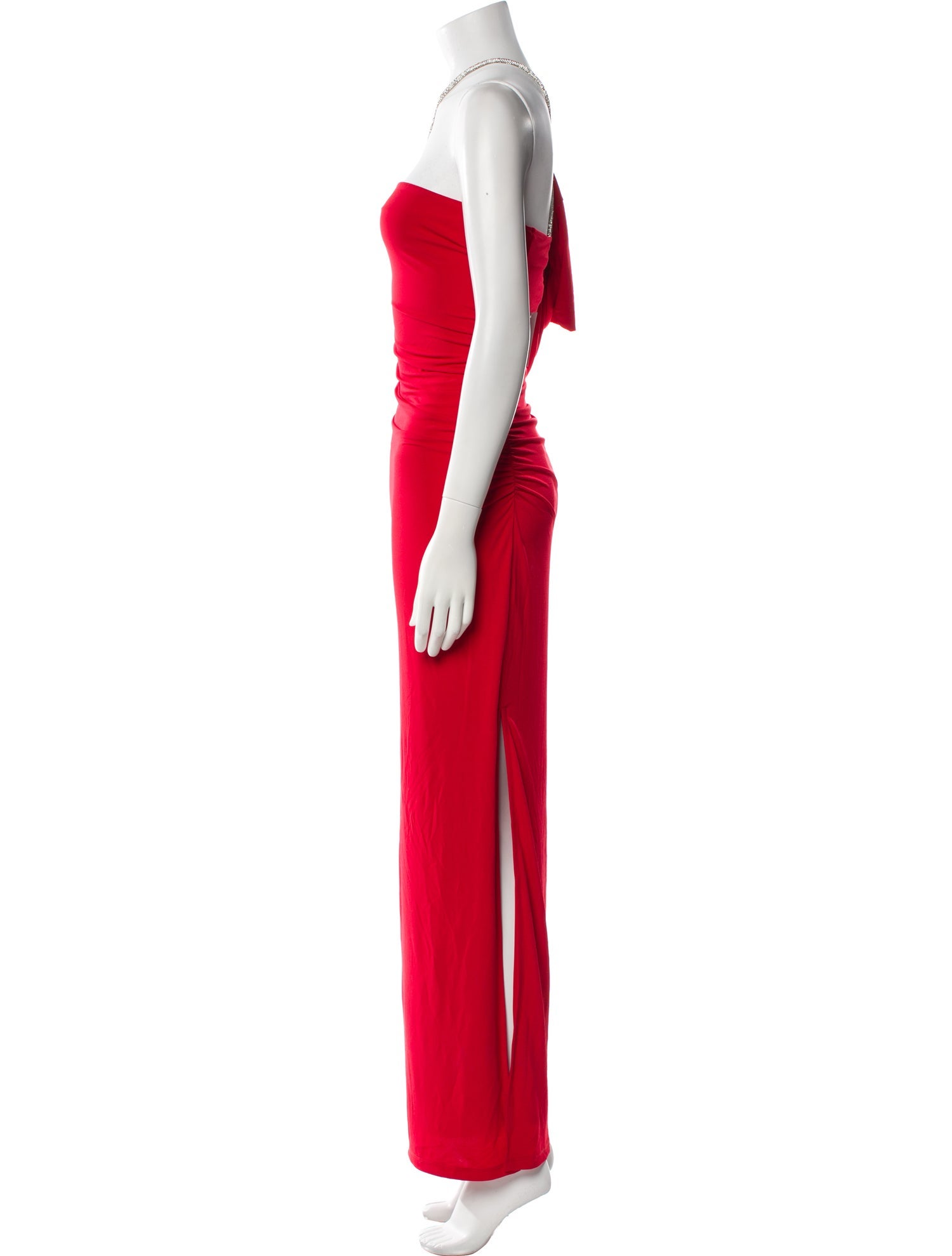 Herve Leger One-Shoulder Long Dress w/ Tags